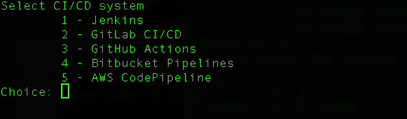 SAM pipelines selecting the GIT repository provider